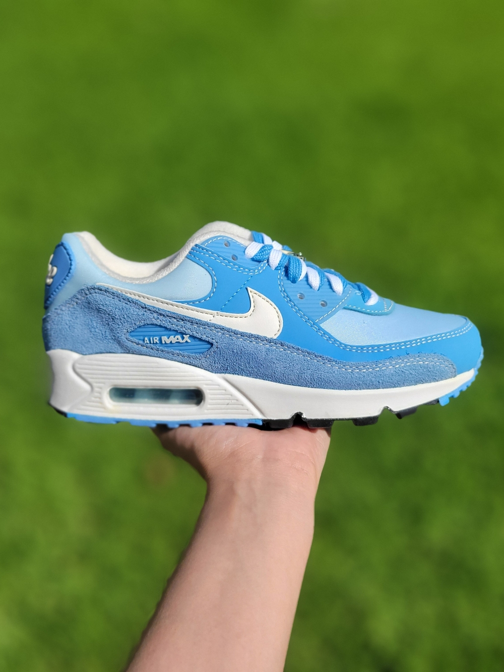 Womens Nike Air Max 90 SE First Use University Blue Sneakers 6W
